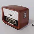 vintage radio radio cash register 3d model