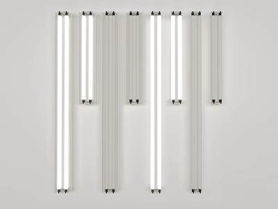 Modern tube fluorescent lamp LED fluorescent lamp 3d model