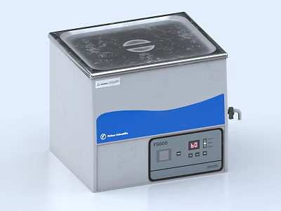 Industrial Ultrasonic Cleaner with Stainless Steel Body Digital Control Panel and LCD Display Model PS-400 3d model