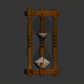 Modern Hourglass Rotating Hourglass 3d model