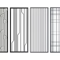 Modern Room Dividers With Various Geometric Patterns And Striped Grid Designs