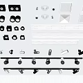 Modern Downlight Track Light 3d model