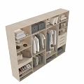 Modern Organized Wardrobe Interior With Hanging Clothes Drawers Storage Boxes Shoes And Bags