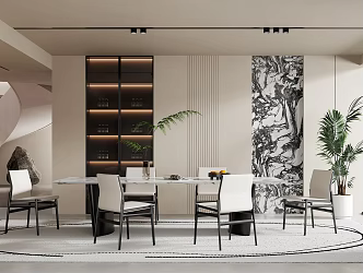 Modern Restaurant 3d model