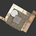Modern Watchtower Structure With Platform Staircase Sandbag Wall And Wooden Crates