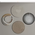 Round carpet combination 3d model