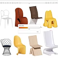 Modern Dining Chairs With Various Sleek Designs And Different Color Options