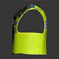 High Visibility Fluorescent Yellow Police Vest With Walkie Talkie And Buttons