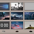 Projector screen 3d model