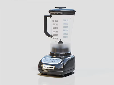 Blendtec Electric Blender Kitchen Appliance With Transparent Jar Control Panel And Smoothie Making Features 3d model