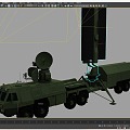 early warning radar vehicle tracking illumination radar vehicle fire control radar phased array radar vehicle air defense radar anti-stealth radar medium and long range air warning radar command vehicle 3d model