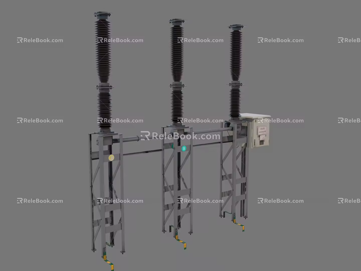 high voltage circuit breaker circuit breaker 3d model