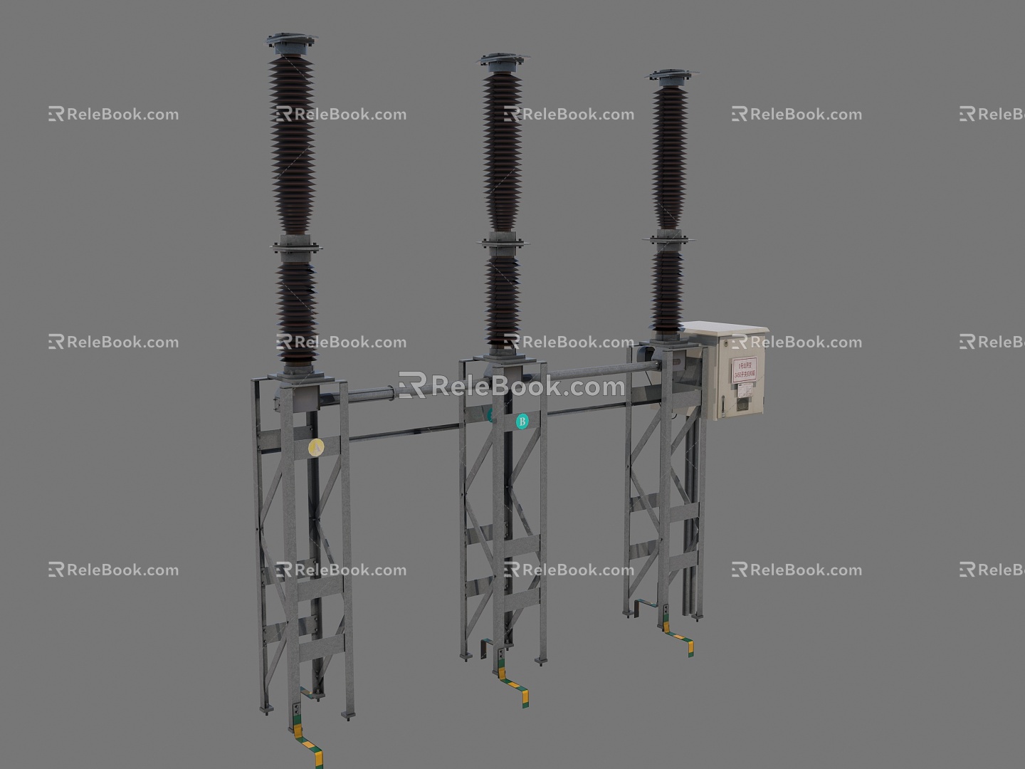 high voltage circuit breaker circuit breaker 3d model