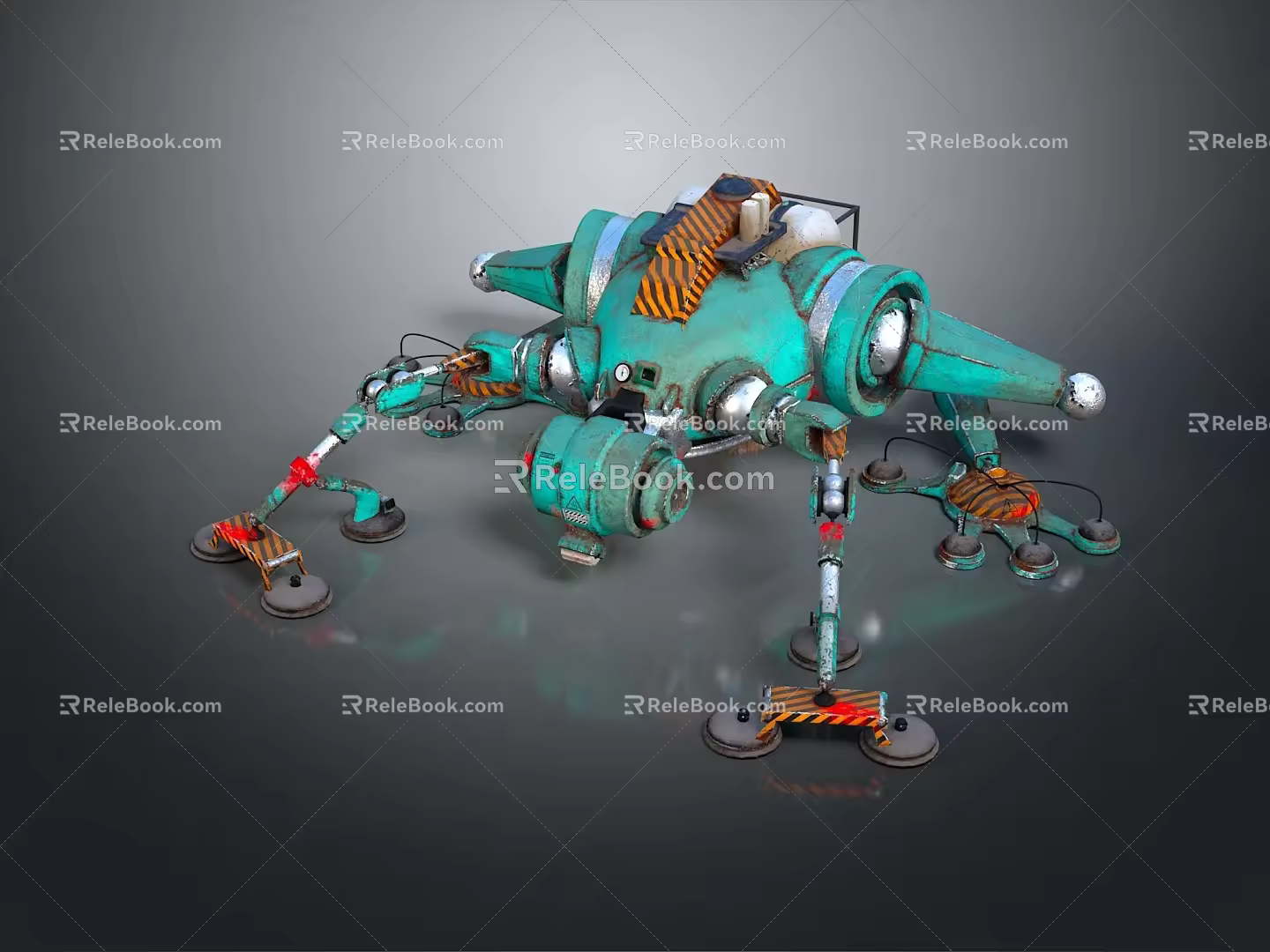 Robot Spider Robot Mecha Spider Science Fiction Spider Mechanical Spider Spider Battery Spider Tower Defense 3d model