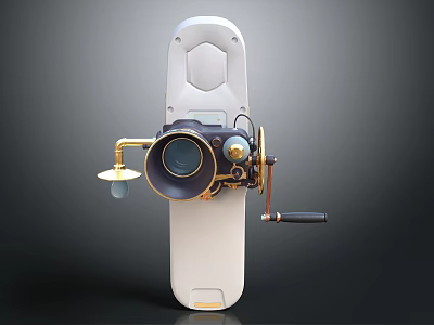 Advanced Smart Machine With Precision Lens And Mechanical Control Handle Features 3d model