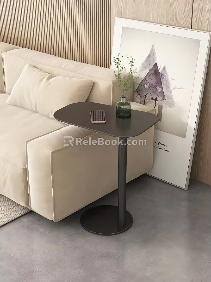 Light Luxury Side Table 3d model