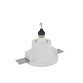 White Recessed Downlight With Slim Design And Metal Mounting Brackets For Indoor Ceiling Lighting