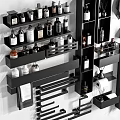 Modern Bathroom Accessories With Wall Mounted Shelves Towel Racks And Storage Organizers