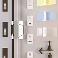 Modern Signs Guide Signs 3d model