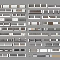 Various Building Exterior Wall Panel Designs With Different Materials And Textures