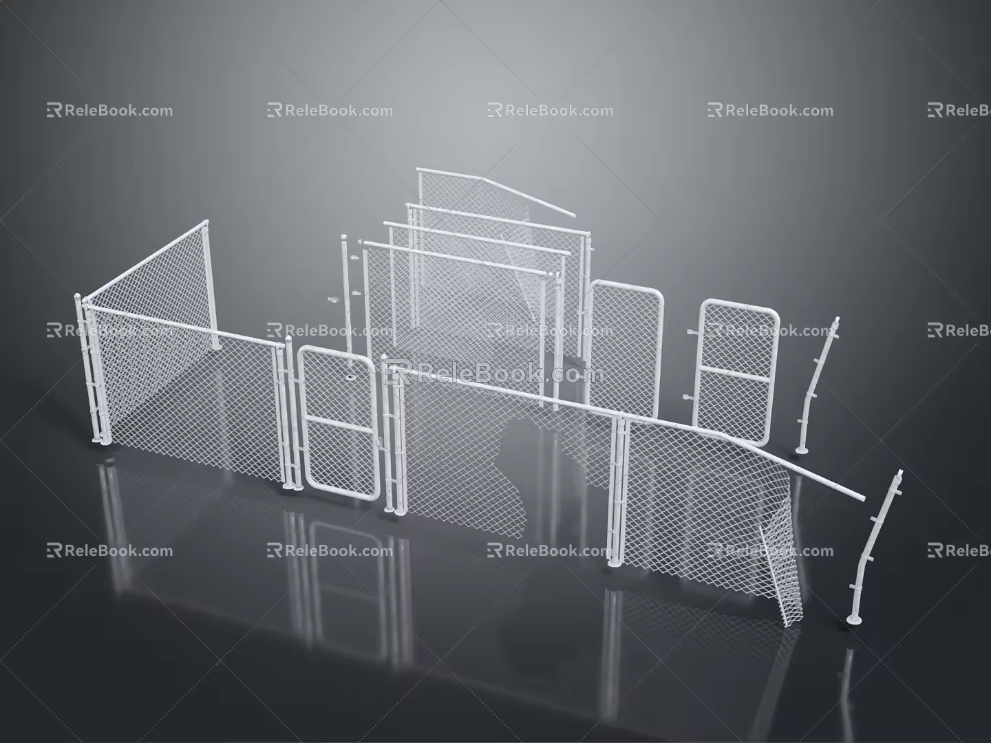 Steel Wire Mesh Anti-penetration Mesh Protective Mesh Wire Fence Wire Fence Anti-turnover Mesh Wire Mesh Wire 3d model