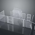 Steel Wire Mesh Anti-penetration Mesh Protective Mesh Wire Fence Wire Fence Anti-turnover Mesh Wire Mesh Wire 3d model