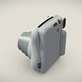 Fujifilm Compact White Instant Camera With Classic Lens And Control Buttons