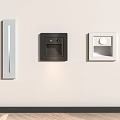 Different Designs Wall Switches Sockets Silver Black White On Light Colored Wall Wooden Floor