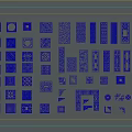 New Chinese-style openwork window lattice window 3d model