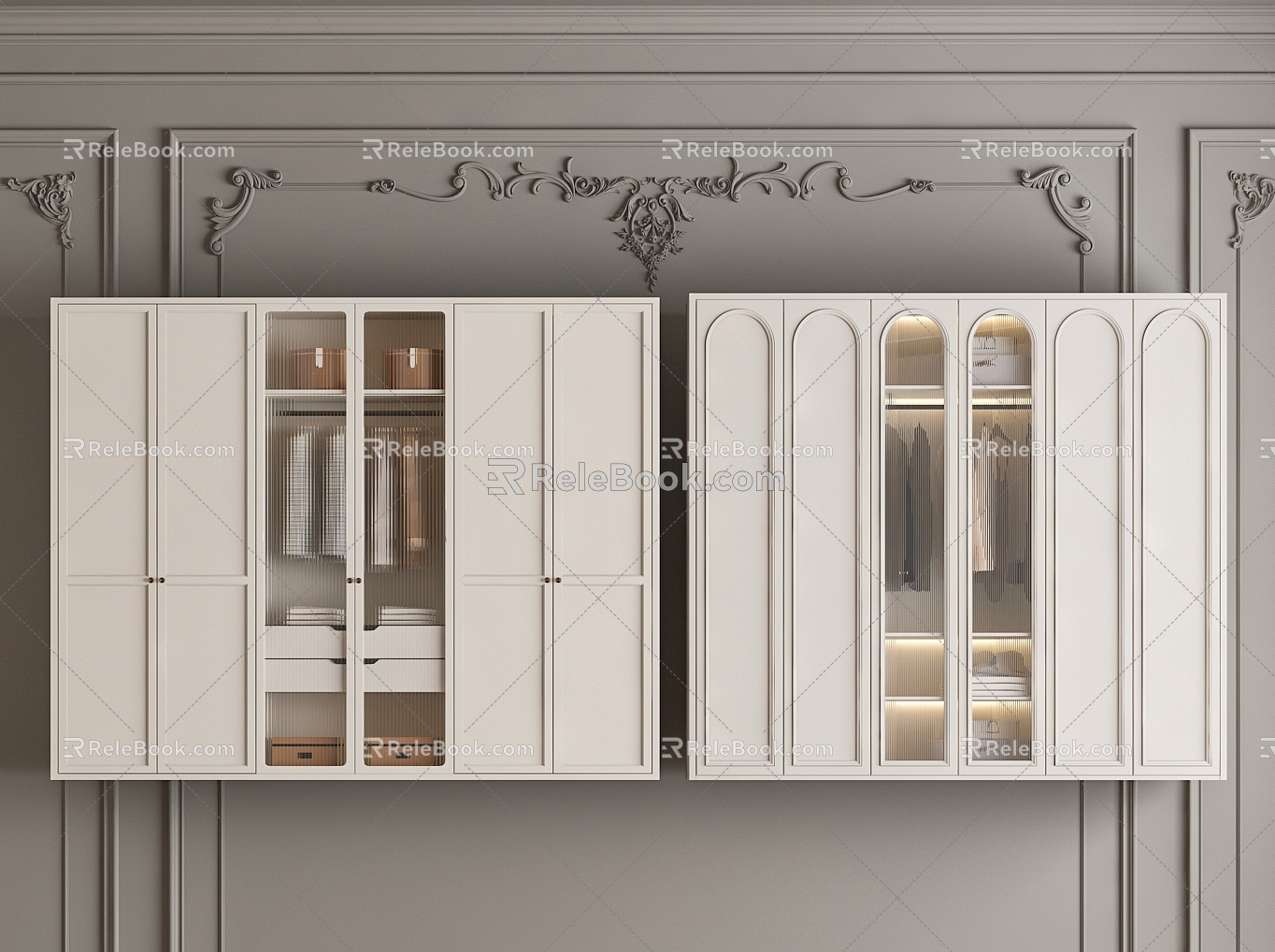 French Wardrobe 3d model