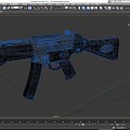 M5 submachine gun machine gun machine gun semi-automatic rifle assault rifle firearms low face number low model simple model game film and television level super realistic 3d model