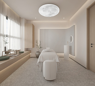 Quiet SPA beauty salon massage room 3d model