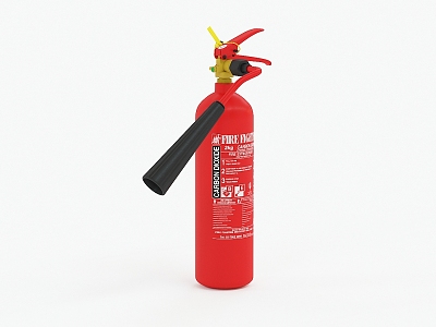 Modern fire extinguisher 3d model