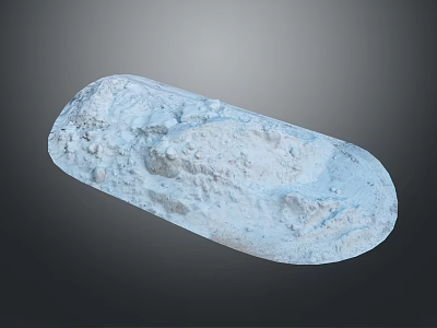 Natural Wood Stone Material With Rough Texture And Irregular Decorative Shape 3d model