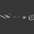 Collection of Vintage Weapons Including Pistols Knives Explosives and Crates
