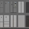 Modern Refrigerators Freezers in Various Styles and Colors for Home Kitchen