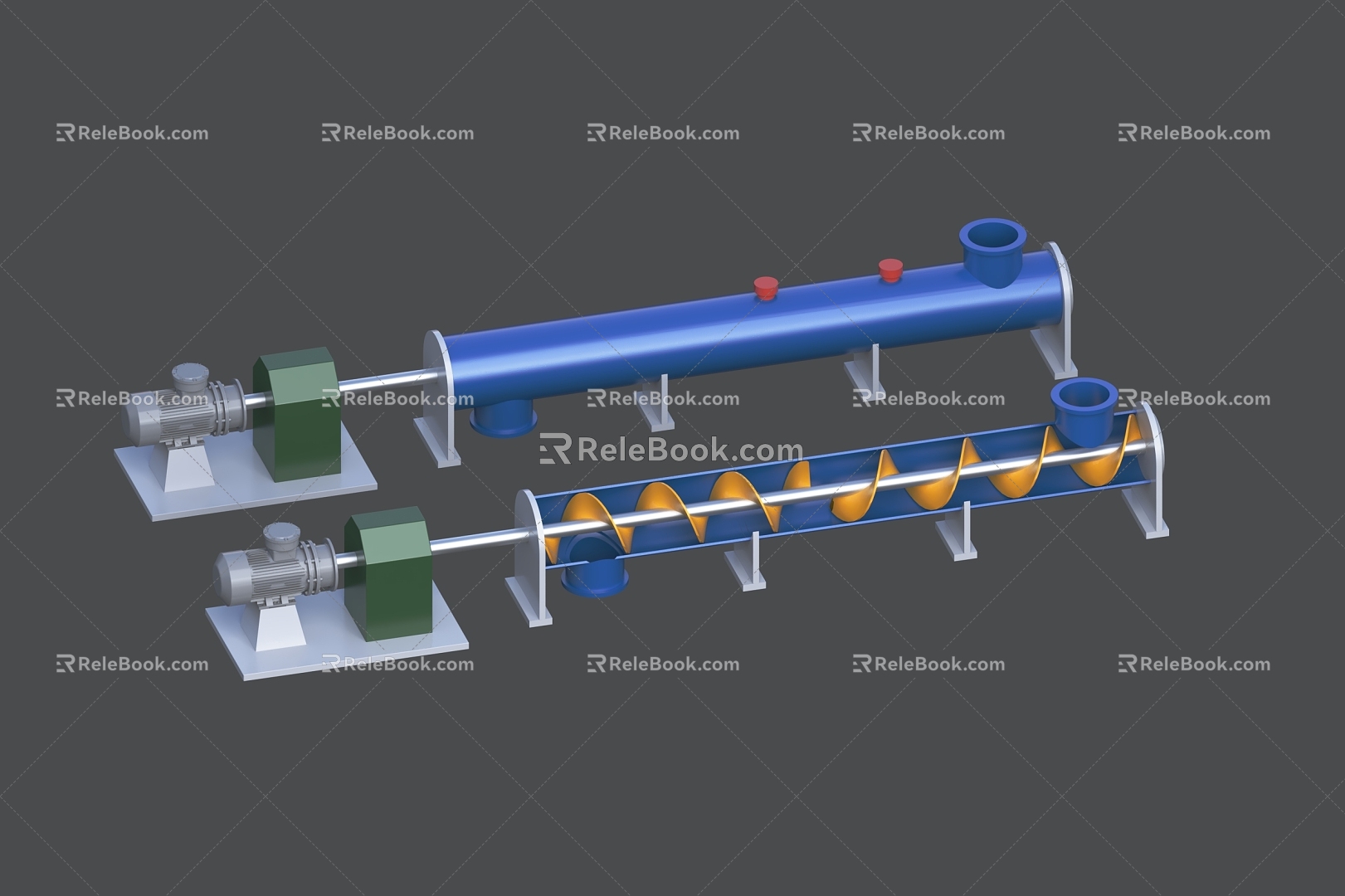 Screw Conveyor Industrial Equipment Coal Equipment Conveyor Conveyor Conveyor Equipment 3d model