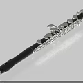 Professional Black Clarinet Instrument with Silver Keys for Music Performance and Practice