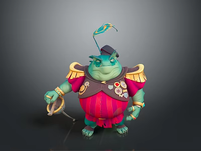 Frog Poison Frog Game Frog Reptile Cold Blooded Animal Reptile 3d model