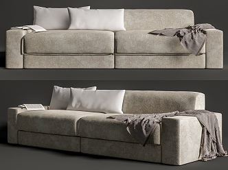 Modern double sofa 3d model