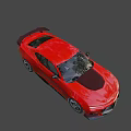 White Sports Car With Sleek Aerodynamic Body And Black Accent Alloy Wheels