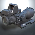 High Precision Tactical Optical Sight With Adjustable Knobs And Mounting Base