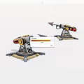 Old weapon harpoon 3d model