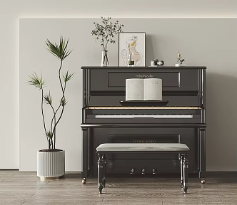 Modern Piano Paint 3d model