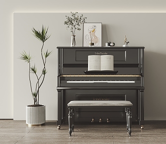 Modern Piano Paint 3d model