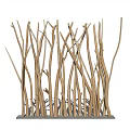 Natural Branch Inspired Wooden Partition Design For Modern Interior Spaces