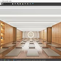 Yoga Fitness Studio Interior With Neatly Arranged Mats And Wooden Walls