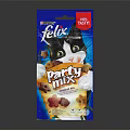 Feli Party Mix Cat Food Treats With Colorful Packaging For Feline Snacks