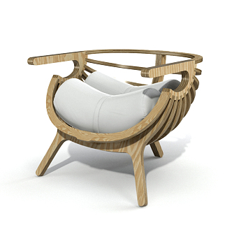 Nordic armchair 3d model