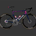 Canyon Road Bicycle With Blue And Pink Frame Schwalbe Wheels And Water Bottle Cage